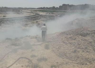 حریق ناشی از زباله سوزی گسترده در بهارستان اطفا شد
