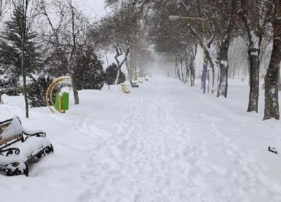 بارش 20 سانتی متری برف در خلخال، کمترین بارندگی در شمال استان