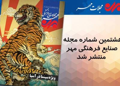 هشتمین مجله صنایع فرهنگی مهر ویژه سینما در آسیا منتشر شد