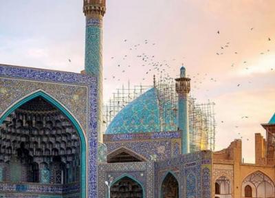 نظارت دقیق کارشناسان بر فرایند بازسازی گنبد مسجد امام(ره) اصفهان