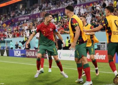 خلاصه بازی پرتغال 3 ، 2 غنا؛ رکوردزنی رونالدو