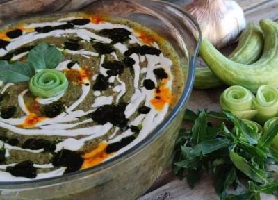طرز تهیه آش خیار چنبر به 2 روش اراک و همدان